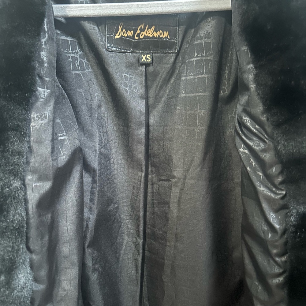 Sam Edelman Black Textured Jacket